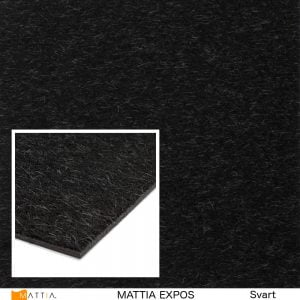 Textilplatta Mattia Expos Svart